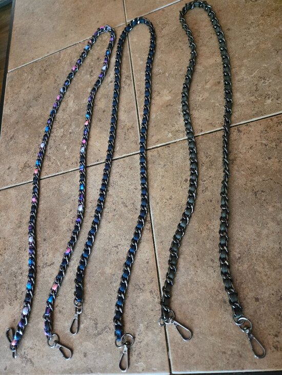 lug Accessories - Set of 3 Metal Purse/Crossbody Classic Metal Chain Straps by Lug